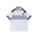 HOOK  original レーシング風ブロックチェック切り替え半袖ハーフジッ… | HOOK | 詳細画像2 