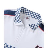 HOOK  original レーシング風ブロックチェック切り替え半袖ハーフジッ… | HOOK | 詳細画像4 