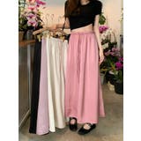 ゴム入りウエストロングスカート 韓国ファッション ハイウエスト | aimoha | 詳細画像8