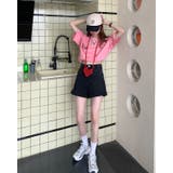 ハイウエストAラインデニムショーツ ショートパンツ 韓国ファッション | aimoha | 詳細画像10