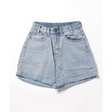 ハイウエストAラインデニムショーツ ショートパンツ 韓国ファッション | aimoha | 詳細画像17