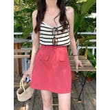 スモークピンク | カラーミニスカート 韓国ファッション ハイウエスト | aimoha
