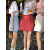 カラーミニスカート 韓国ファッション ハイウエスト | aimoha | 詳細画像2