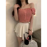 2WAYオフショル パフスリーブトップス 韓国ファッション | aimoha  | 詳細画像6 