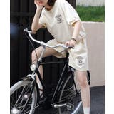 刺繍カットソーTシャツ+ショートパンツ セットアップ ルームウェア | aimoha | 詳細画像9