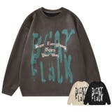 【HOOK】落書き英字プリントスエード調スウェット | HOOK | 詳細画像1