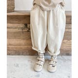 ベージュ | aimoha KIDS 韓国子供服飾りステッチテーパードパンツ | aimoha kids