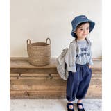 aimoha KIDS 韓国子供服飾りステッチテーパードパンツ | aimoha kids | 詳細画像1