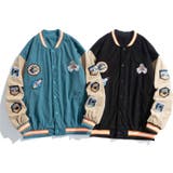 【HOOK】アメカジワッペン付きコーデュロイスタジャンジャケット ストリート系 … | HOOK | 詳細画像1