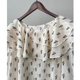 花柄 フリル衿ブラウス 韓国ファッション | aimoha  | 詳細画像10 