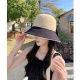 ブラック | 紫外線対策韓国風バックリボンハット 帽子 ペーパー | aimoha 