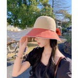 オレンジ | 紫外線対策韓国風バックリボンハット 帽子 ペーパー | aimoha 