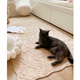 キャメル | エレガントキルティングラグマット ラグ おしゃれ | aimoha