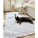 グレー | エレガントキルティングラグマット ラグ おしゃれ | aimoha