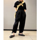 ゆったりタック入りワイドパンツ リラックスパンツ ワイドパンツ | aimoha | 詳細画像4