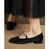 ブラック | メリージェーンスクエアトゥパンプス 韓国ファッション | aimoha