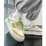 グリーン | ローカット厚底シューズ スケートシューズ メンズ 韓国ファッション | aimoha men