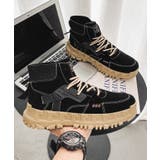 ハイソール厚底レースアップハイカットスニーカー メンズ ショート | aimoha men | 詳細画像10 
