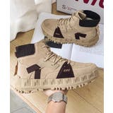 ハイソール厚底レースアップハイカットスニーカー メンズ ショート | aimoha men | 詳細画像11 