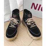 ハイソール厚底レースアップハイカットスニーカー メンズ ショート | aimoha men | 詳細画像6 