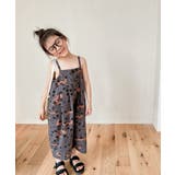 韓国子供服 プリント7分丈サロペット キッズ | aimoha kids | 詳細画像2