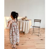 韓国子供服 プリント7分丈サロペット キッズ | aimoha kids | 詳細画像4
