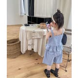 韓国子供服 無地裾フリルキャミソール+ショットパンツ セットアップ | aimoha kids | 詳細画像5 