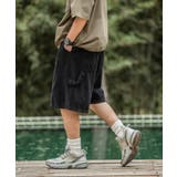 古着風ウォッシュ加工バンドデザインハーフパンツ 韓国ファッション ストリート系 | HOOK | 詳細画像6
