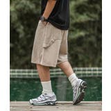 古着風ウォッシュ加工バンドデザインハーフパンツ 韓国ファッション ストリート系 | HOOK | 詳細画像8