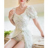 小花柄ワンピース水着 水着セット 水着インナー | aimoha | 詳細画像9