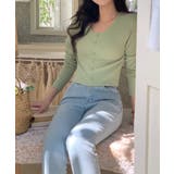 カーディガン風トップス 韓国ファッション ハイウエスト | aimoha  | 詳細画像8 