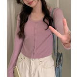 カーディガン風トップス 韓国ファッション ハイウエスト | aimoha  | 詳細画像11 