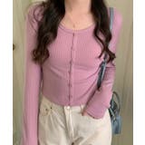 カーディガン風トップス 韓国ファッション ハイウエスト | aimoha  | 詳細画像16 