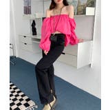 スリット入りデニムパンツ 韓国ファッション ワンピース | aimoha  | 詳細画像8 