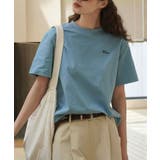 ライトブルー | ワンポイントロゴプリント Tシャツ カットソー | aimoha