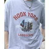 HOOK  original 古着風都市グランジプリント半袖Tシャツ | HOOK | 詳細画像12 