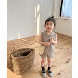 ブラウン | チェック柄セットアップ セットアップ キッズ | aimoha kids