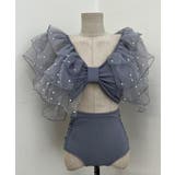 ビーズフリルスリーブスイムウェア 水着 セクシー | aimoha  | 詳細画像11 