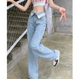 ロールハイウエストデニム 韓国ファッション ワンピース | aimoha | 詳細画像7