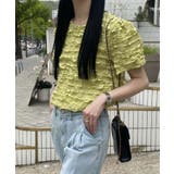 ポコポコ半袖トップス カットソー 韓国ファッション | aimoha  | 詳細画像3 