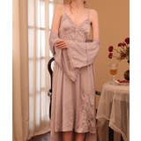 シルキーレースキャミワンピース&ナイトガウンセット パジャマ ルームウェア | aimoha  | 詳細画像5 