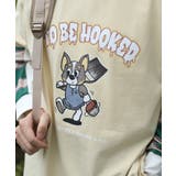 かわいいカートゥーンプリントボーダー切り替え袖TEE ロンT 韓国ファッション | HOOK | 詳細画像13