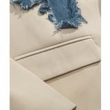 【HOOK】個性派 デニム異素材切り替えデザインテーラードジャケット | HOOK | 詳細画像7