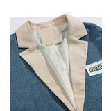 【HOOK】個性派 デニム異素材切り替えデザインテーラードジャケット | HOOK | 詳細画像4