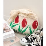 透かし編み チューリップニットトートバッグ もこもこ | aimoha | 詳細画像9