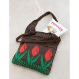 モカ | 透かし編み チューリップニットトートバッグ もこもこ | aimoha