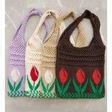 透かし編み チューリップニットトートバッグ もこもこ | aimoha | 詳細画像7