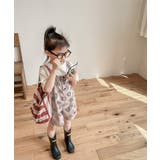 ブラウン | 韓国子供服 アメカジ総柄サロペット サロペット | aimoha kids