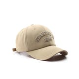 ベージュ | コットン キャップ 帽子 ロゴキャップ | aimoha 