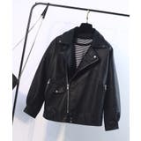 オーバーサイズ PUライダースジャケット 韓国ファッション | aimoha | 詳細画像1